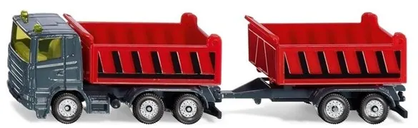 SIKU Camion avec benne et remorque basculante