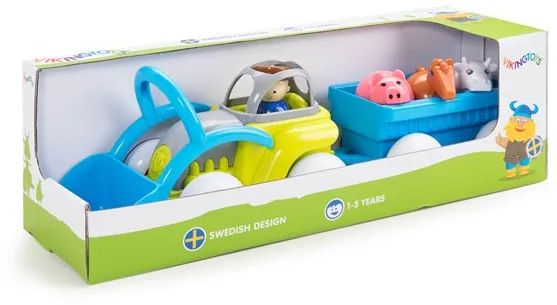 Viking Toys Tracteur avec remorque