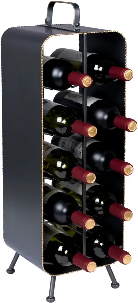 DUTCHBONE Porte-bouteilles Stabil, avec espace pour 10 bouteilles - fer noir